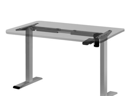 Sit Stand Motorized Height Adjustable Desk Frame | Grey | Standing Desk Online Sale