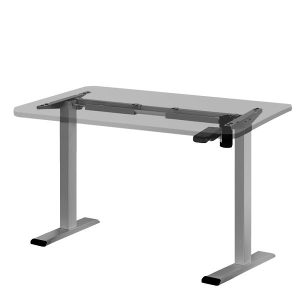 Sit Stand Motorized Height Adjustable Desk Frame | Grey | Standing Desk Online Sale