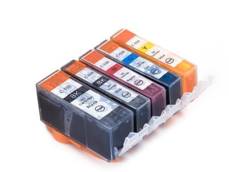 Compatible Premium Ink Cartridges CLI526  Bundle - 5 Cartridges **save!** - for use in Canon Printers For Discount