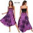 Women s Purple Flower Child Versatile Bohemian Skirt Dress | Dual Purpose | Free Size For Cheap