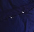 Super King Quilt Cover Set | 100% Egyptian Cotton | 500TC | Navy Blue Online now