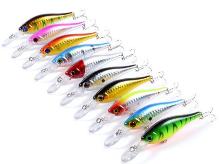 10x Popper Minnow 10.2cm Fishing Lure Lures Surface Tackle Fresh Saltwater Online Sale