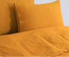 Double Quilt Cover Set | 100% Egyptian Cotton | 500TC | Mustard on Sale