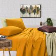 100% Egyptian Cotton 500TC Mustard King Single Bed Sheets Set Cheap