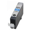 Compatible Premium Ink Cartridges CLI521C  Cyan Ink - for use in Canon Printers Discount