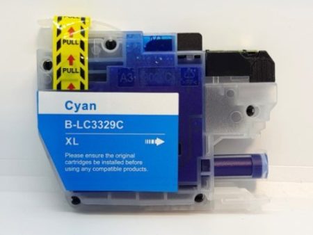 Compatible Premium Ink Cartridges LC3329XLC  High Yield Cyan Ink  - for use in Brother Printers For Discount