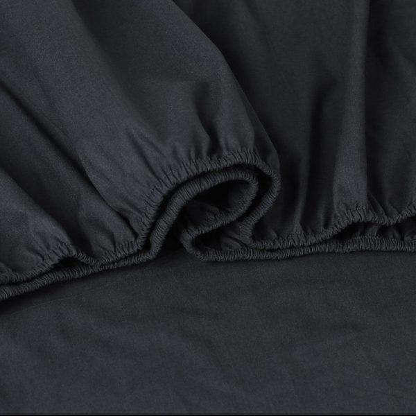 Mega Queen Size Bed Sheets Set | 100% Egyptian Cotton | 500TC | Charcoal | 50 cm Deep For Cheap