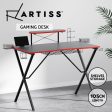 Artiss Gaming Desk Computer Desks Table Storage Shelves Study Home Ofiice 105CM on Sale