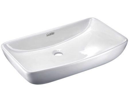 Ceramic Rectangle Sink Bowl | White Online now