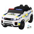 Ride On Car | Electric Patrol Police Toy | Remote Control 12V | White Online now