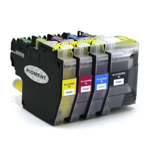 Compatible Premium Ink Cartridges LC3329XL  Set of 4 - Bk C M Y  - for use in Brother Printers on Sale