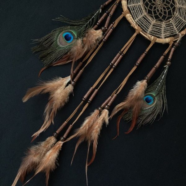 Handmade Bamboo Feathered Dream Catcher | 2 Variations Online now