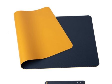 Dark Blue 120cm*60cm Dual Side Office Desk Pad Waterproof PU Leather Computer Mouse Pad Discount