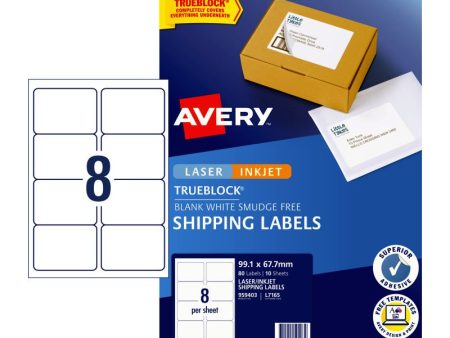 AVERY IP Label White 8Up | L7165 Discount