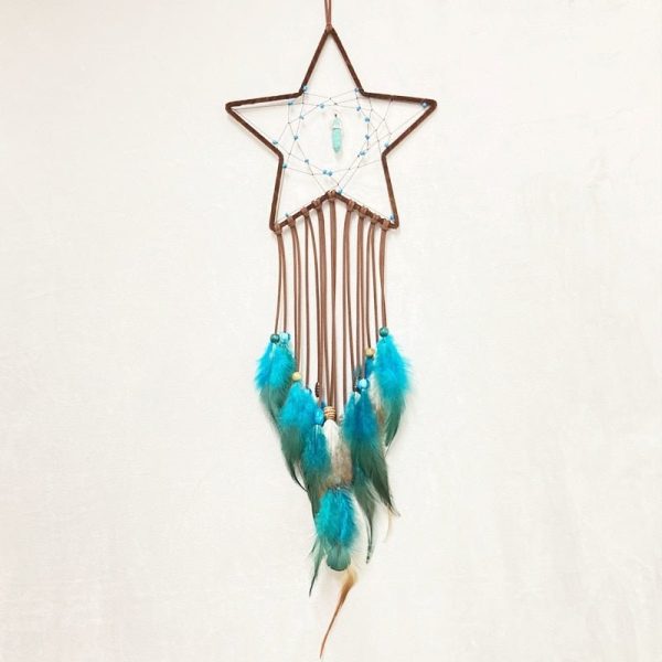 Blue Sun, Moon And Star Dream Catcher Set Online now