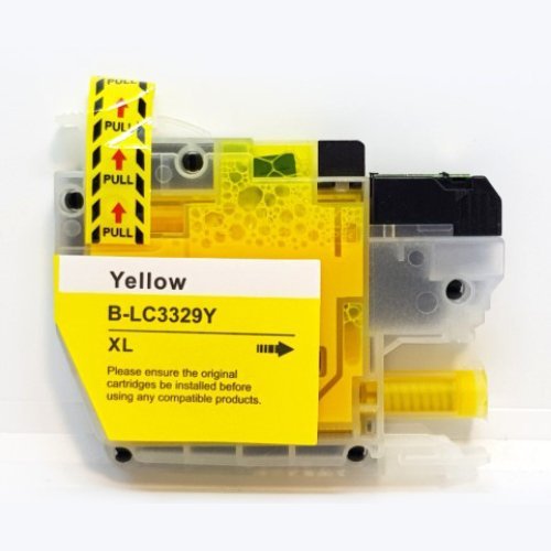 Compatible Premium Ink Cartridges LC3329XLY  High Yield Yellow Ink  - for use in Brother Printers For Sale