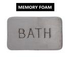 Extra Thick Memory Foam & Super Comfort Bath Rug Mat for Bathroom (60 x 40 cm, Grey) Cheap