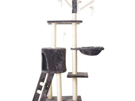 Cat Condo | 138cm 5-Layer Plush | Dark Grey For Discount