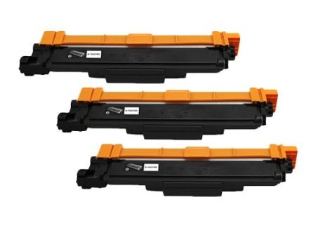 Compatible 3 x TN253BK Black Toner Cartridge - for use in Brother Printers Discount