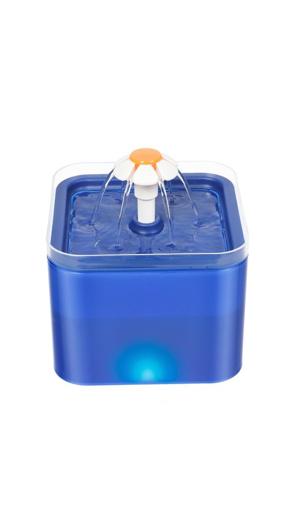 Pet Water Fountain | Automatic | Electric | LED Blue | Dog Cat Discount