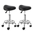 2-Pack Saddle Salon Stools | Black Hydraulic Lift Fashion