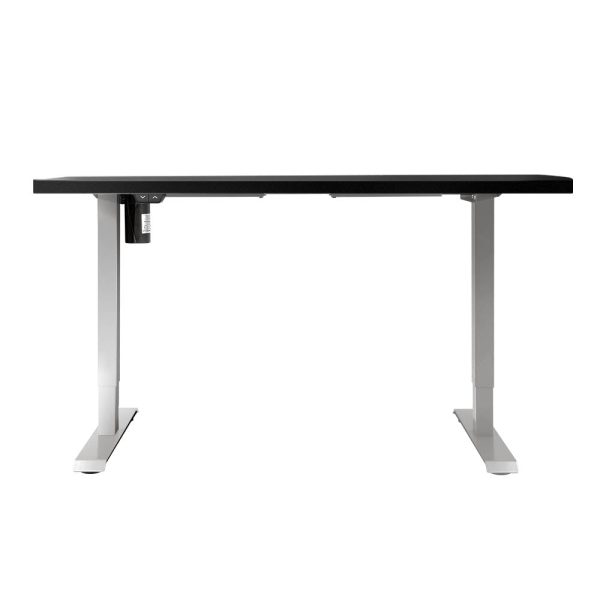 Electric Standing Desk | 140cm | White Black | Sit Stand Table For Discount