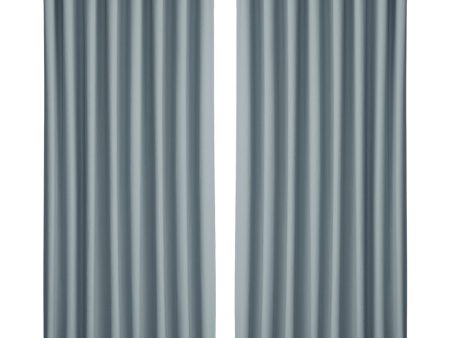 2X Blockout Curtains | Blackout Window Eyelet | 300x230cm | Grey Hot on Sale