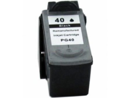 Compatible Premium Ink Cartridges PG40 Remanufactured Black Cartridge - for use in Canon Printers on Sale