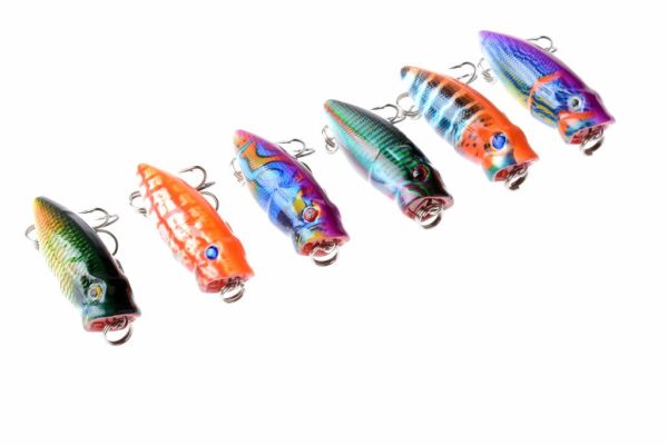 6X 3.5cm Popper Poppers Fishing Lure Lures Surface Tackle Fresh Saltwater Online Sale