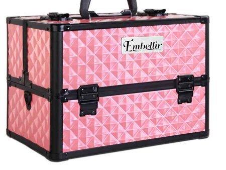 Makeup Case | Embellir Portable Cosmetic Beauty | Diamond Pink Cheap