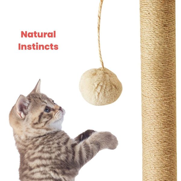 130cm Wooden Cat Tree | Beige Cheap