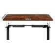 Electric Standing Desk | Adjustable Sit Stand Desks - Black Brown - Motorized Fashion