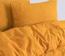 Double Quilt Cover Set | 100% Egyptian Cotton | 500TC | Mustard on Sale