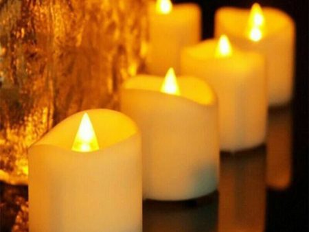 Flameless LED Tea Light Candles | 48PCS | Wedding Decoration Online