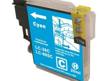 Compatible Premium Ink Cartridges LC39C  Cyan Cartridge  - for use in Brother Printers For Sale