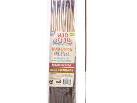 Wild Scents Indian Sandalwood Incense Sticks 40pcs Discount