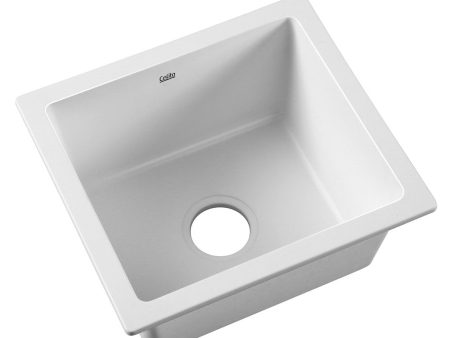 Granite Kitchen Sink | 460X410MM Under Topmount Basin Bowl Laundry | White Discount