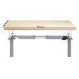 Adjustable Electric Sit-Stand Desk | Grey Oak on Sale