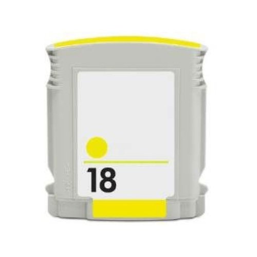 Compatible Premium Ink Cartridges 18Y  C4939A Yellow Remanufactured Inkjet Cartridge - for use in HP Printers Online now