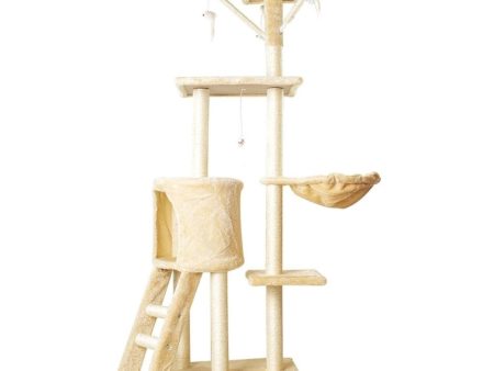 Cat Condo | 138cm 5-Layer Plush | Beige For Cheap