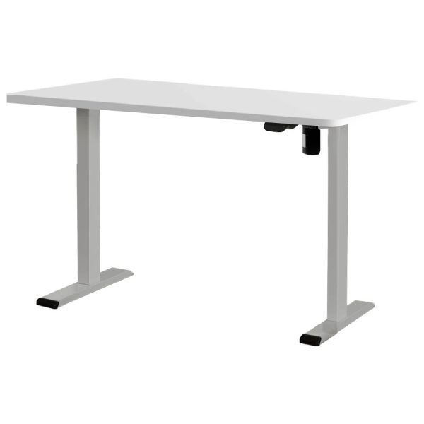 Adjustable Electric Sit-Stand Desk | Grey White Fashion