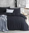 Egyptian Cotton Quilt Cover Set | 500TC | Charcoal | Queen Online now