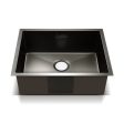 Stainless Steel Kitchen Sink | Under Top Flush Mount | 60cm x 45cm | Black Supply