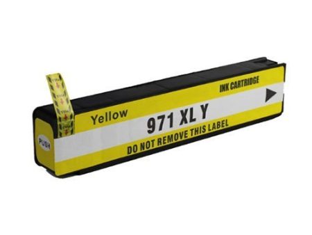 Compatible Premium Ink Cartridges 971XLY High Yield Yellow Remanufacturer  Inkjet Cartridge - for use in HP Printers Supply