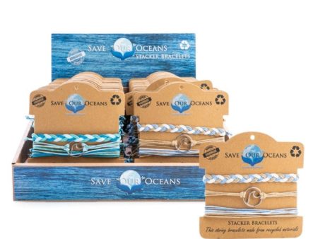 Save Our Oceans Stacker Bracelet  (SENT AT RANDOM) on Sale