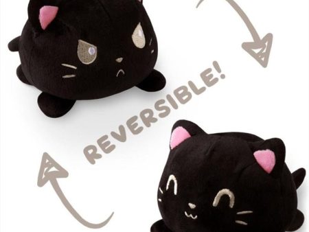 Black Cat Reversible Plushie on Sale