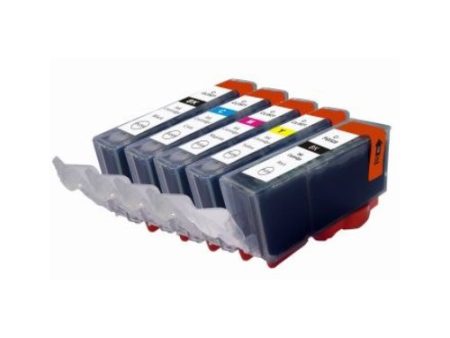 Compatible Premium Ink Cartridges PGI 520 CLI 521 B B C M Y Value Pack - for use in Canon Printers Sale