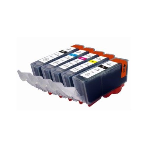 Compatible Premium Ink Cartridges PGI 520 CLI 521 B B C M Y Value Pack - for use in Canon Printers Sale