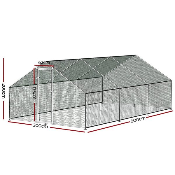 Chicken Coop Cage | Large Walk-In | Hen Enclosure Cover | 3m X 6m Fashion