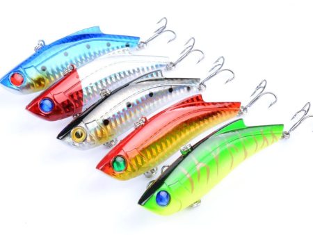 5x 9cm Vib Bait Fishing Lure Lures Hook Tackle Saltwater Fashion